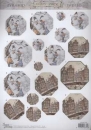 3D Pyramiden- Schneidebogen Anton Pieck, Schneemann, nostalgisch