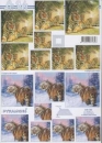 3D Pyramiden-Schneidebogen Tiger