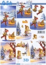 3D Schneidebogen Kinder Wintersport