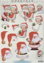 3D Schneidebogen Morehead, Weihnachtspärchen Schlittschuhlaufen, Weihnachtsmann
