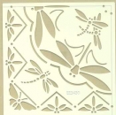 Embossing-Schablone Libellen