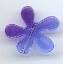 Fensterschmuck Blümchen transparent blau-lila