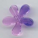 Fensterschmuck Blümchen transparent lila