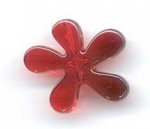 Fensterschmuck Blümchen transparent dunkelrot