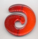Fensterschmuck Spirale rot