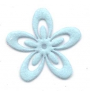 Filz-Blume Graziella hellblau