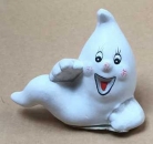 Geist aus Keramik, liegend, winkend