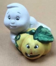 Geist auf Kürbis mit Gesicht