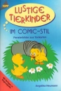 Lustige Tierkinder im Comic-Stil