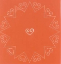 Stickschablone Chrissie Basic 1, Stern, Herzen