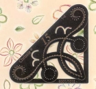 Embossing-Stickschablone Ecke spitz