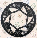 Embossing Stickschablone Blumen rund