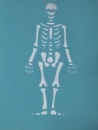 Stencil Schablone Skelett Bobo