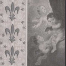 Serviette Engel grau