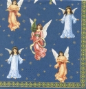Serviette Herald Angels blau