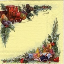 Serviette Foxwood Tales, Weihnachtsecke, Eisenbahn Rarität