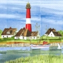 Serviette Maritim, Coastal Mood, Leuchtturm