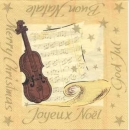 Serviette Weihnachtsnoten