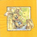 Serviette lachender Hase, Rarität