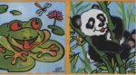 Serviette Pandabär, Elefant, Schildkröte, Frosch, Rarität