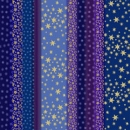 Serviette Sternchen, blau-lila