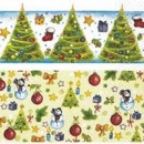 Serviette farbenfrohe Weihnachten
