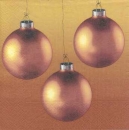 Serviette Kugeln gold