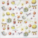 Serviette Weihnachtsmotive klein