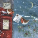 Serviette Briefkasten, Vögelchen (Weihnachtspost)