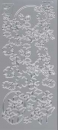 Konturensticker Blumen silber