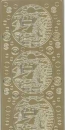 Sticker Winter / Weihnachten (Landschaft), gold