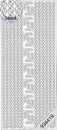 Sticker Linien Schnörkel silber