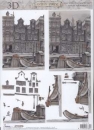 3D Schneidebogen Anton Pieck, Dock, nostalgisch