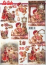3D Schneidebogen Bärenweihnachten
