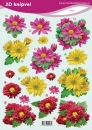 3D Schneidebogen Blumensträusse