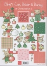 3D Schneidebogen Eline's Cat, Bear & Bunny, Christmas