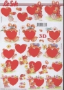 3D Schneidebogen Häsli mit Herz