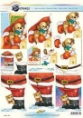3D Schneidebogen Samichlaus mit Hund und Katze
