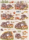 3D Schneidebogen Igel, Herbst