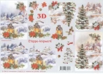 3D Schneidebogen Winterlandschaft