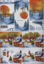3D Schneidebogen Schneelandschaft