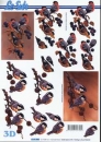 3D Schneidebogen Rotbrüstchen, Blaumeisen