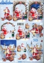 3D Schneidebogen Samichlaus mit Kindern
