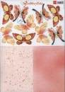 3D Schneidebogen Schmetterlinge, Hintergrundpapier