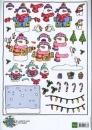 3D Schneidebogen Schneemann