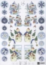 3D Schneidebogen Schneemann