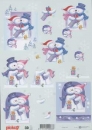 3D Schneidebogen Schneemann + Frau