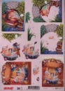 3D Schneidebogen Schweinchen Kapitän, Badezuber