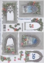 3D Schneidebogen Weihnachtsfenster (Spitzbogen)