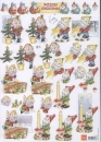3D Schneidebogen Zwerg, Merry Christmas